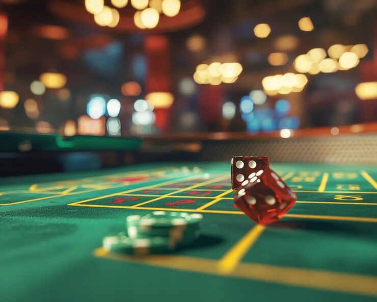 Low-stakes Caribbean Stud table interface on hokidewa slot
